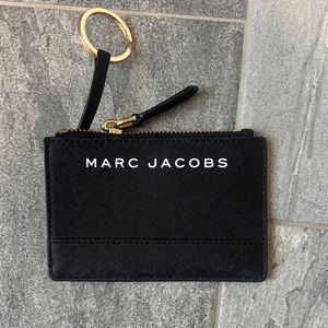 Marc Jacobs Black Pouch with Gold Keyring